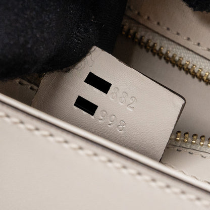 Gucci Sylvie Shoulder Bag Calfskin White