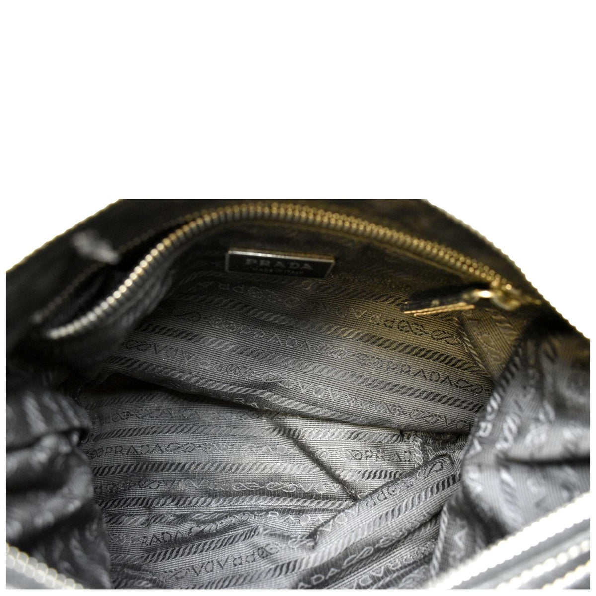 PRADA Tessuto Mini Re-Edition Nylon Shoulder Bag Black