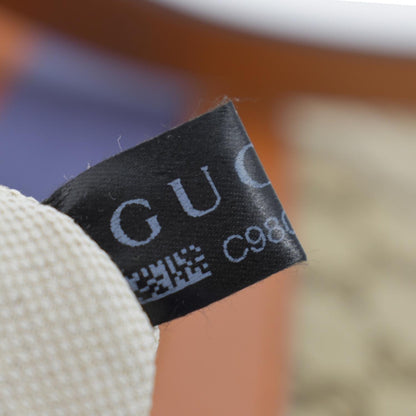 GUCCI Half Moon Vintage Web GG Canvas Shoulder Bag Beige 257082