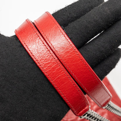 Saint laurent medium Niki bag of calfskin red ruthenium hardware