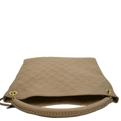 LOUIS VUITTON Artsy MM Empreinte Leather Hobo Bag Dune