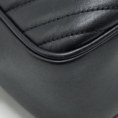 Gucci GG Marmont Small Matelasse Shoulder Bag Black