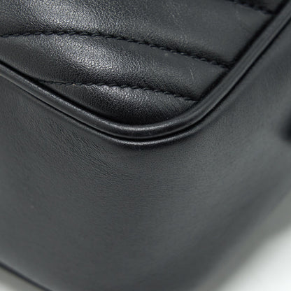 Gucci GG Marmont Small Matelasse Shoulder Bag Black