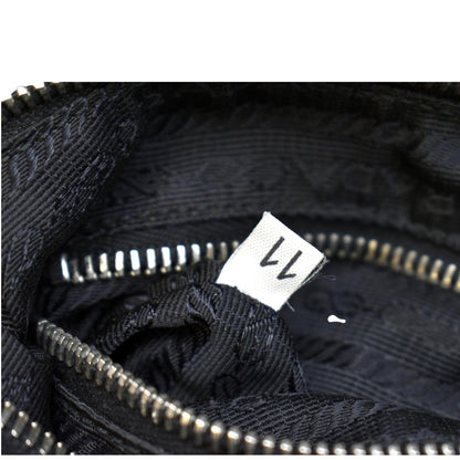 PRADA Tessuto Mini Re-Edition Nylon Shoulder Bag Black