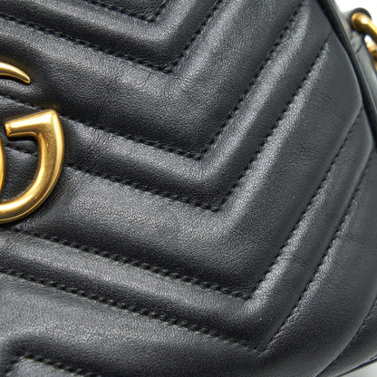 Gucci GG Marmont Small Matelasse Shoulder Bag Black