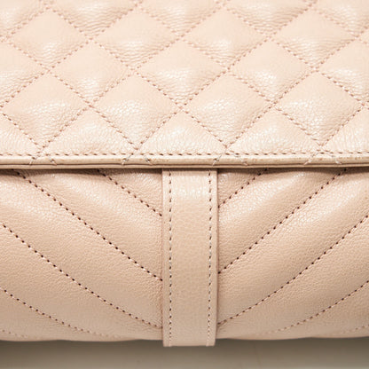 Saint Laurent Monogram Envelope Bag Dusty Rose