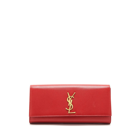Saint Laurent/YSL Clutch Caviar Red GHW