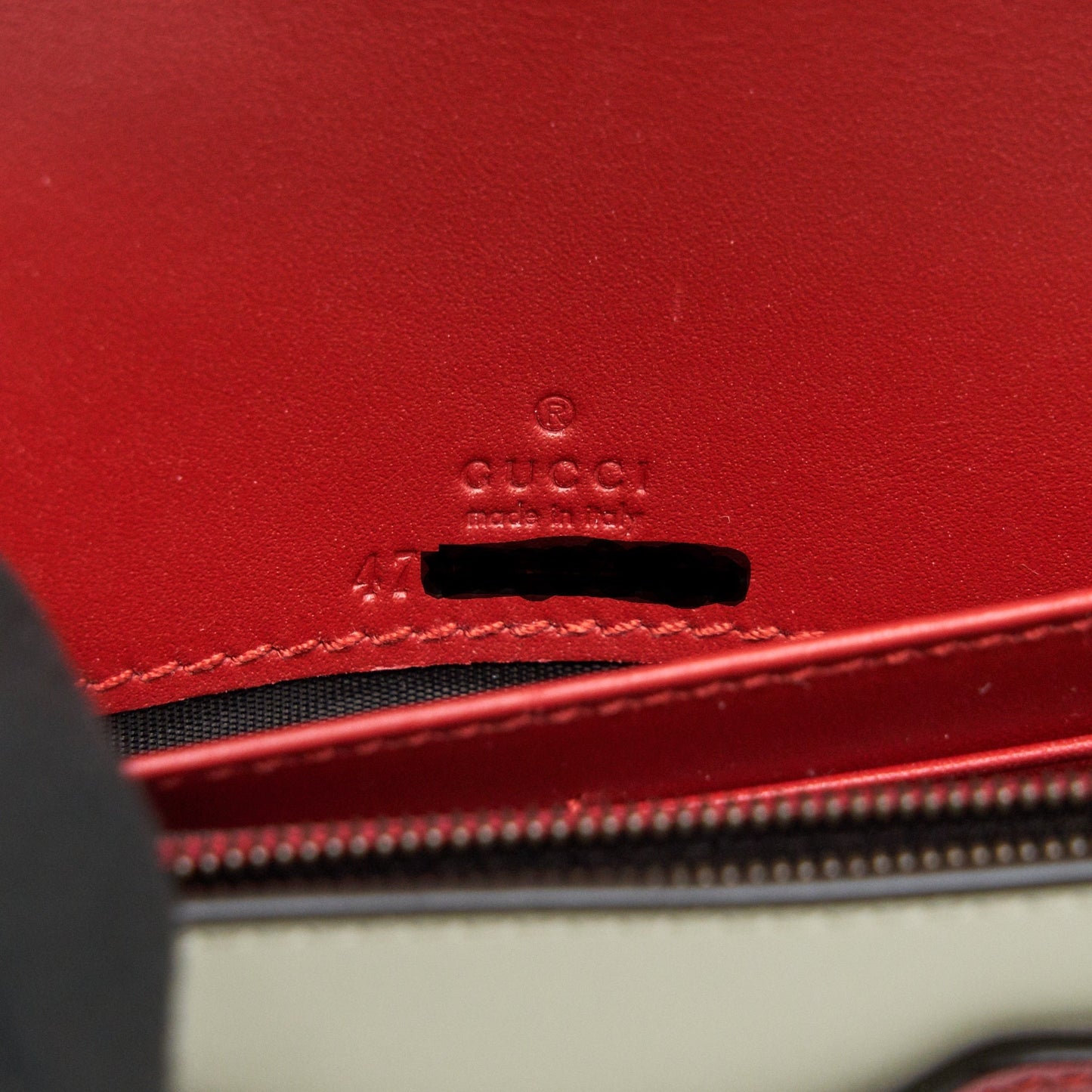 GUCCI Queen Margaret Leather Mini Bag