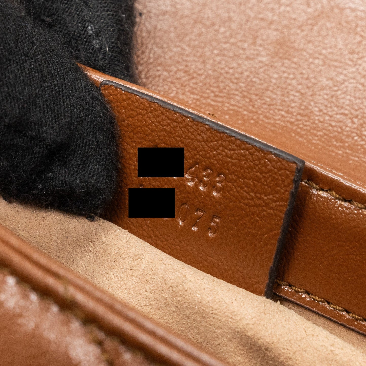Gucci super mini GG marmont calfskin caramel