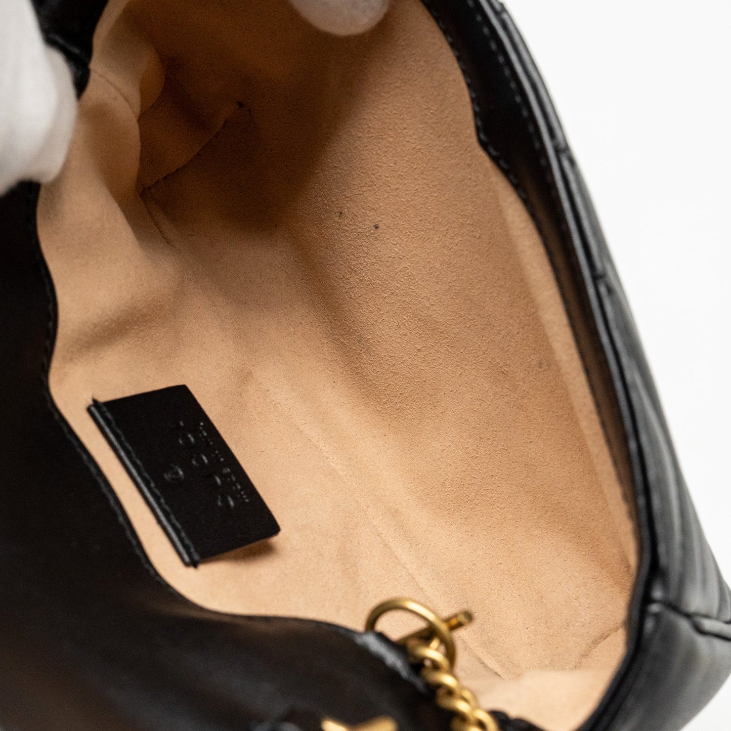 Gucci Super Mini GG Marmont Calfskin Black