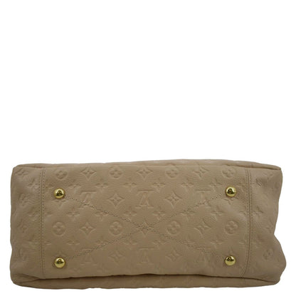 LOUIS VUITTON Artsy MM Empreinte Leather Hobo Bag Dune