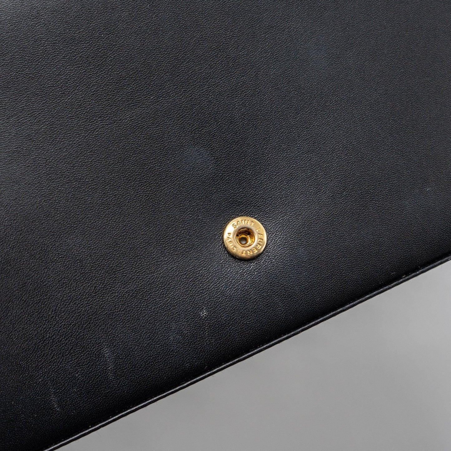 saint laurent flap chain bag lambskin black GHW