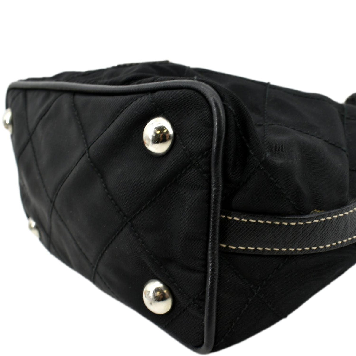 PRADA Tessuto Mini Re-Edition Nylon Shoulder Bag Black
