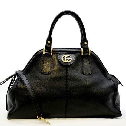 GUCCI Re(Belle) Calfskin Leather Tote Bag Black  516459