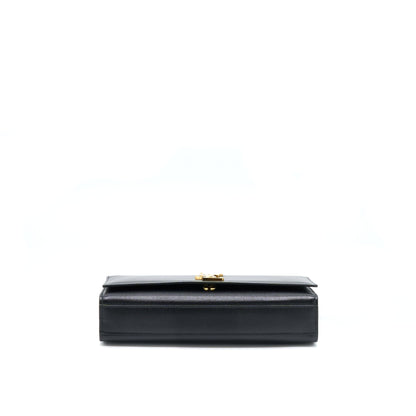 Saint Laurent/ YSL Medium Kate Bag Grained Calfskin Black GHW
