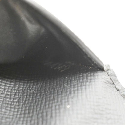 LOUIS VUITTON Taiga Leather Pocket Organizer Zippy Wallet Black