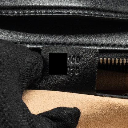 Gucci GG Marmont Zip Around Top handle camera bag calfskin black