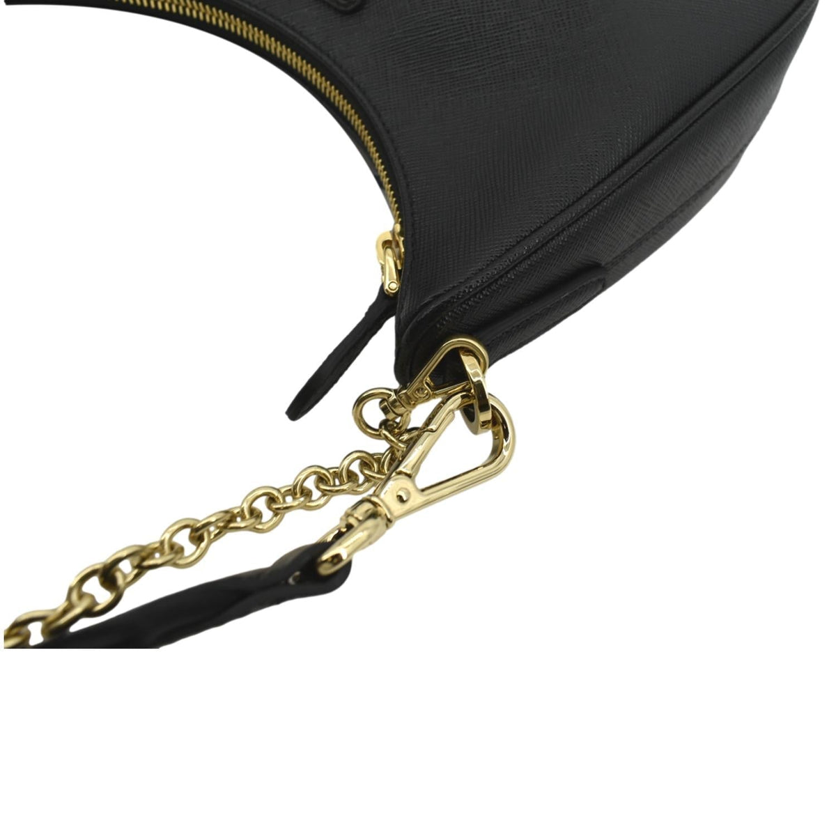 PRADA Re-Edition 2005 Saffiano Leather Shoulder Bag Black