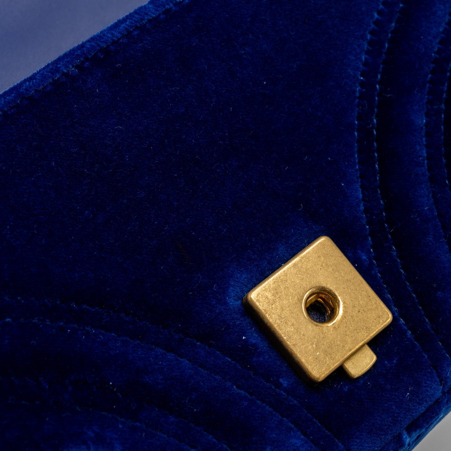 Gucci small GG Marmont bag Velvet blue