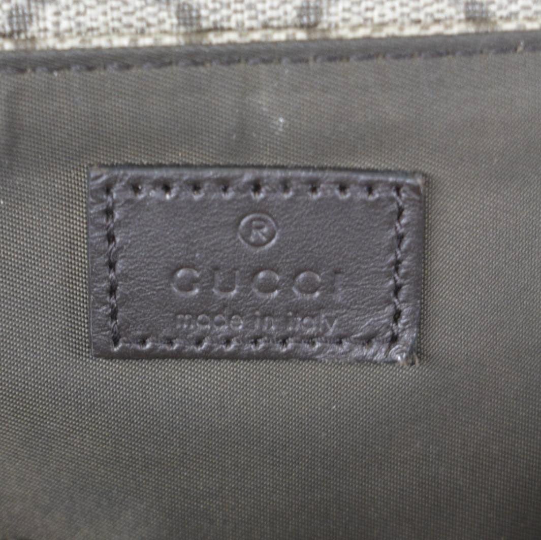 GUCCI Diaper GG Canvas Shoulder Bag Beige 211131