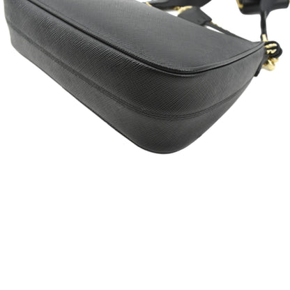 PRADA Re-Edition 2005 Saffiano Leather Shoulder Bag Black