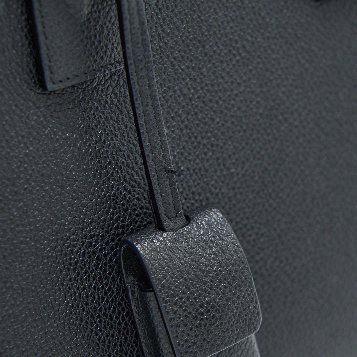 Saint Laurent Baby Sac De Jour Grained Calfskin Black SHW