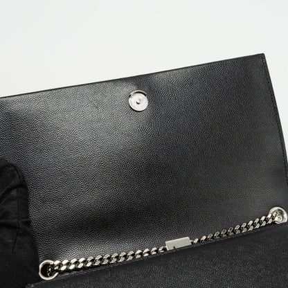 SAINT LAURENT /YSL Kate Medium Chain Bag With Tassel Calfskin Black SHW