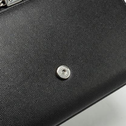 SAINT LAURENT /YSL Kate Medium Chain Bag With Tassel Calfskin Black SHW