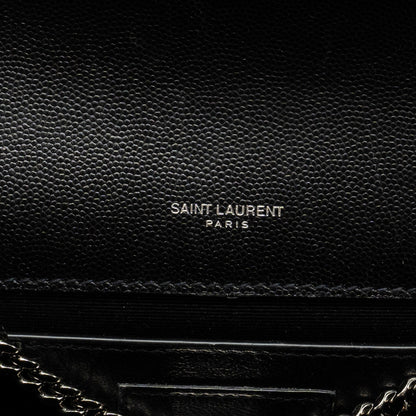 SAINT LAURENT /YSL Kate Medium Chain Bag With Tassel Calfskin Black SHW