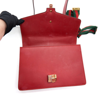 Gucci Small Sylvie Shoulder Bag Red