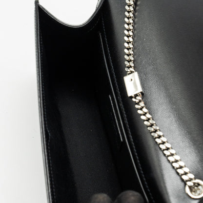 SAINT LAURENT /YSL Kate Medium Chain Bag With Tassel Calfskin Black SHW
