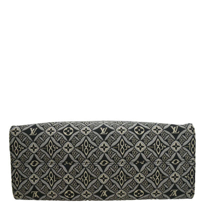 LOUIS VUITTON Onthego GM 1854 Jacquard Tote Bag Grey