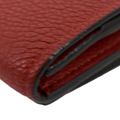 LOUIS VUITTON Pallas Compact Monogram Canvas Wallet Cerise