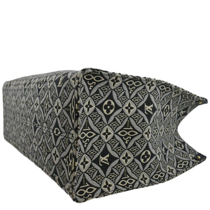 LOUIS VUITTON Onthego GM 1854 Jacquard Tote Bag Grey