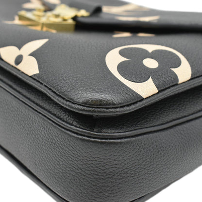 LOUIS VUITTON Metis Pochette Empreinte Leather Crossbody Bag Bicolor