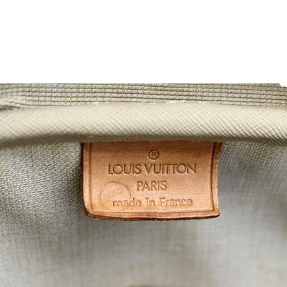LOUIS VUITTON Deauville Bowling Monogram Canvas Satchel Bag Brown