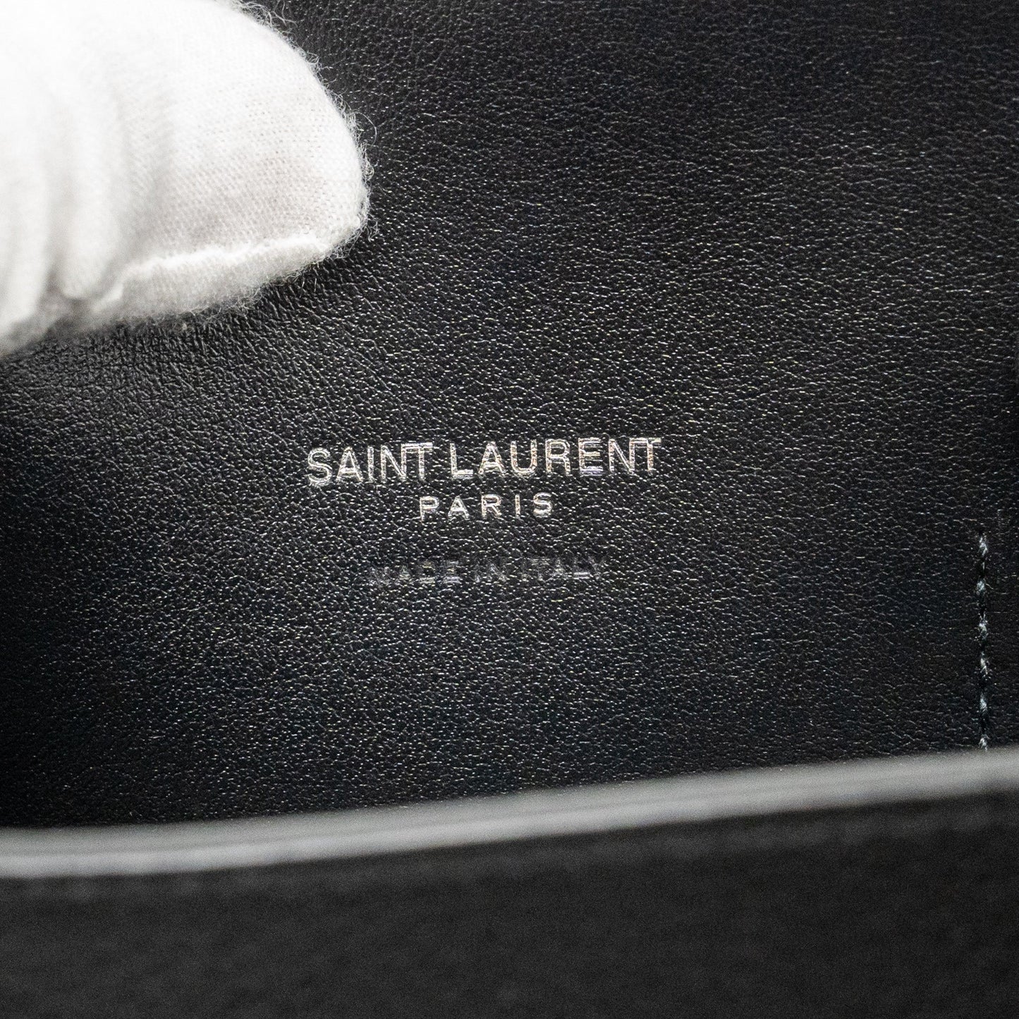 Saint Laurent Sac De Jour grained calfskin black SHW