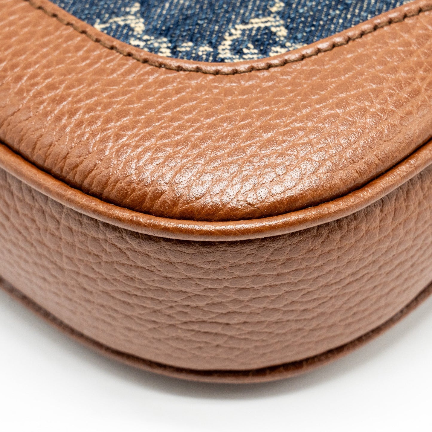 Gucci Jackie 1961 Small Shoulder Bag Denim/Leather Blue/Brown