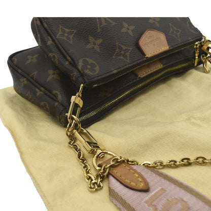 LOUIS VUITTON Multi Pochette Accessoires Monogram Canvas Shoulder Bag Brown