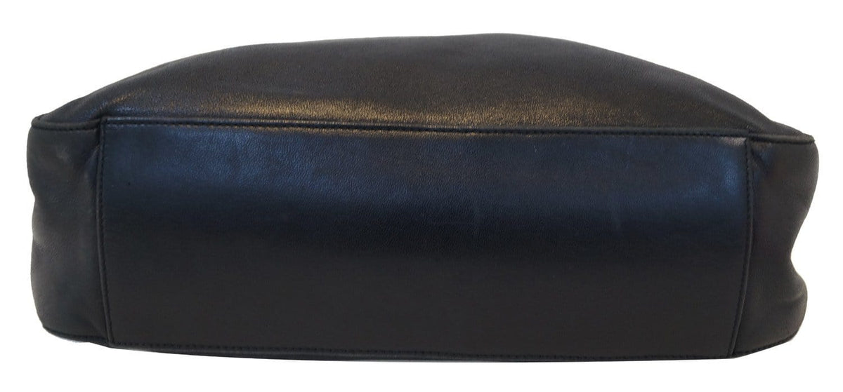 PRADA Milano Black Leather Hobo Shoulder Bag