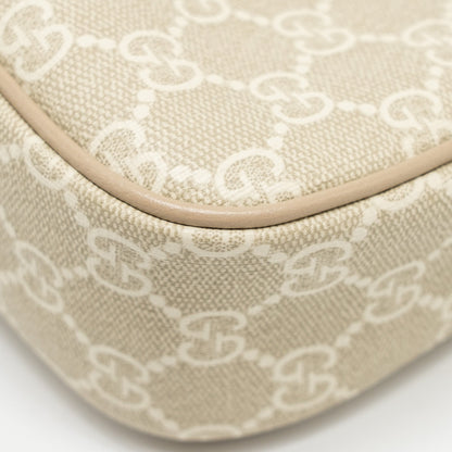 Gucci Ophidia Small Shoulder Bag GG Supreme Canvas Beige / White