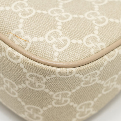 Gucci Ophidia Small Shoulder Bag GG Supreme Canvas Beige / White