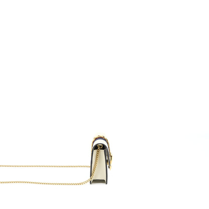 Gucci Sylvie Mini Chain Bag Calfskin White