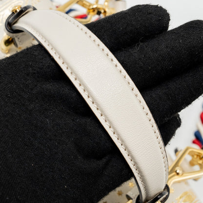 Gucci Sylvie Top Handle Bag Limited Edition leather White