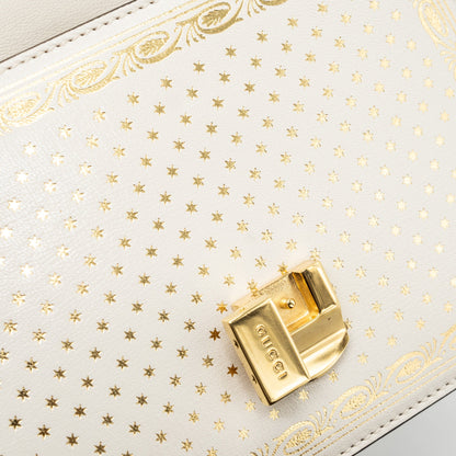 Gucci Sylvie Top Handle Bag Limited Edition leather White