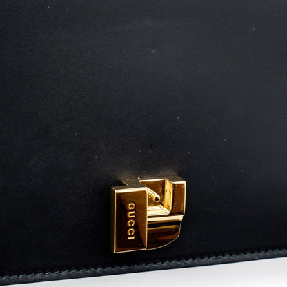 Gucci Mini Sylvie Chain Bag Calfskin Black