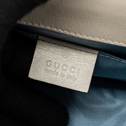 Gucci Sylvie Top Handle Bag Limited Edition leather White