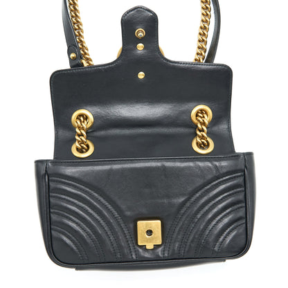Gucci Mini Marmont Matelasse Bag Black