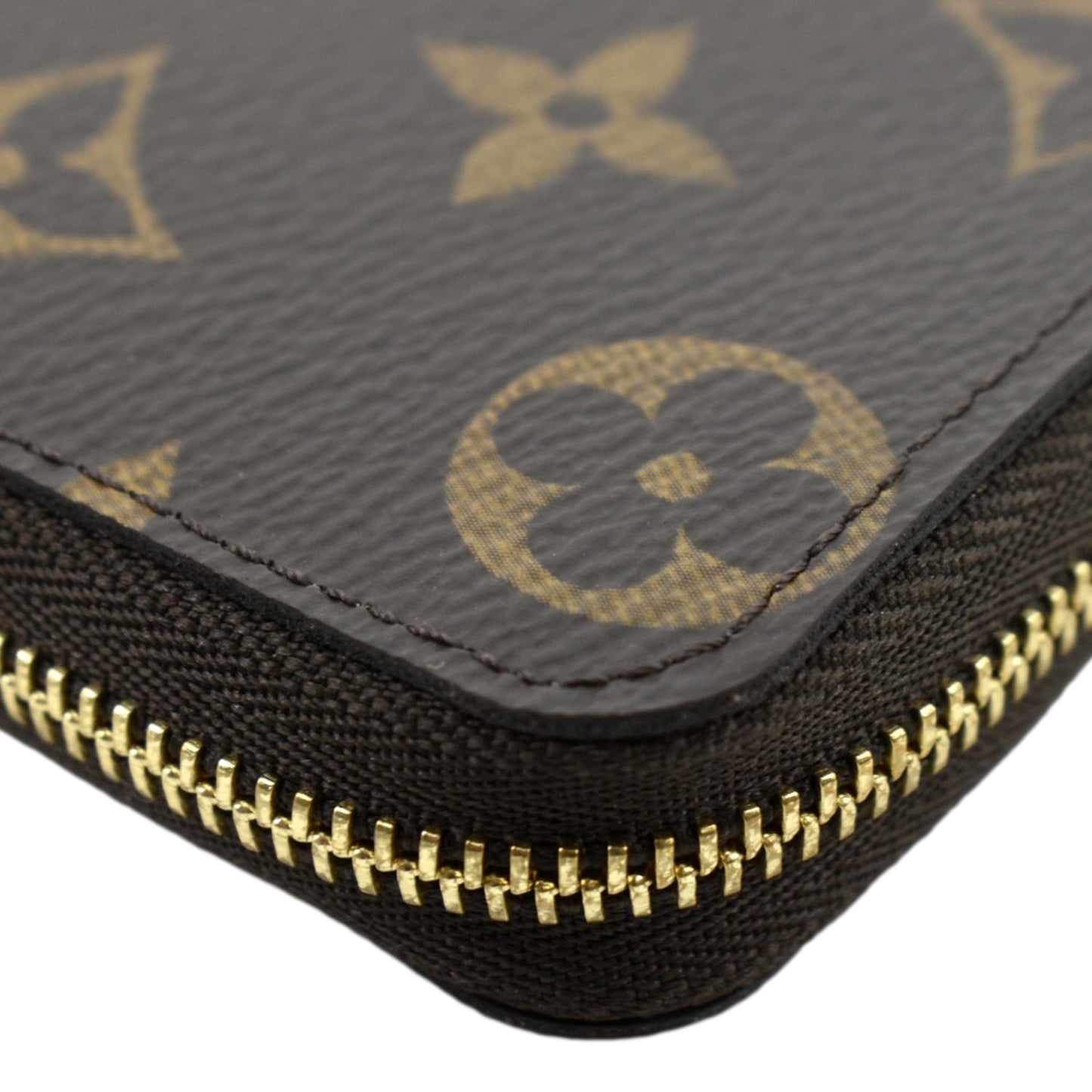 LOUIS VUITTON Monogram Canvas Zippy Coin Purse Brown