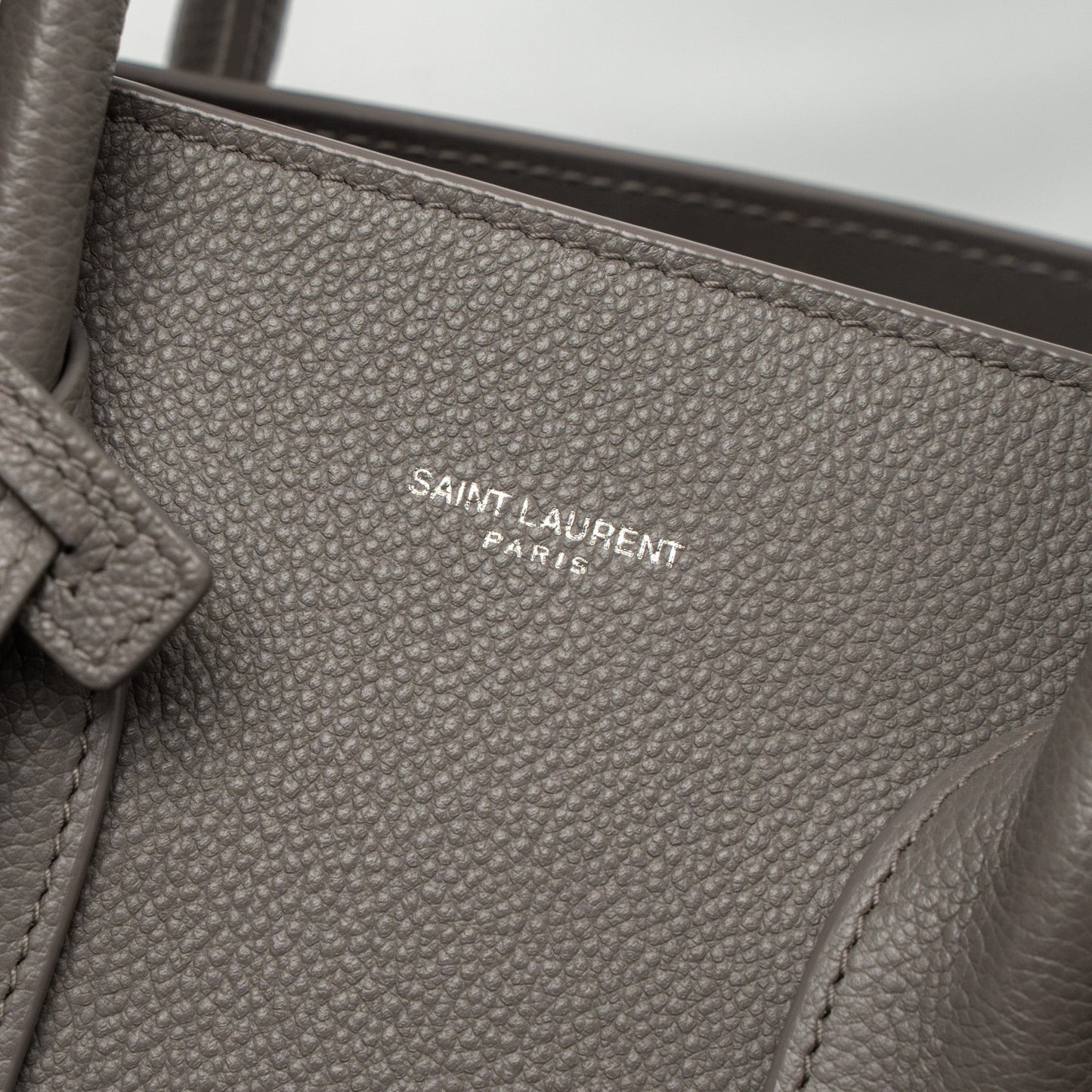 Saint Laurent/YSL Sac De Jour Small Grained Calfskin Grey SHW